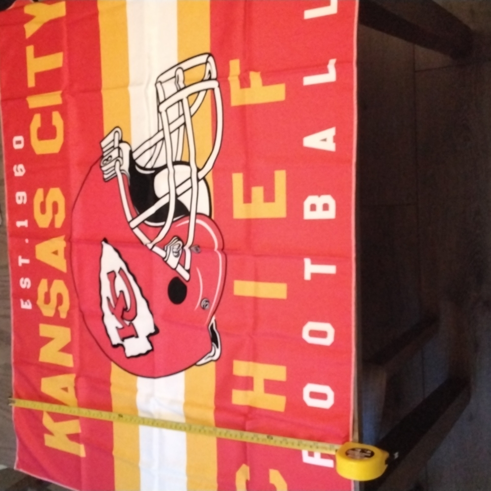 Kansas City Chiefs banner 39"L x 29" H